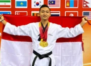 Bripda M. Rizky dari Polres Pesisir Barat Sabet Tiga Medali Emas di Kejuaraan Taekwondo Internasional Vietnam
