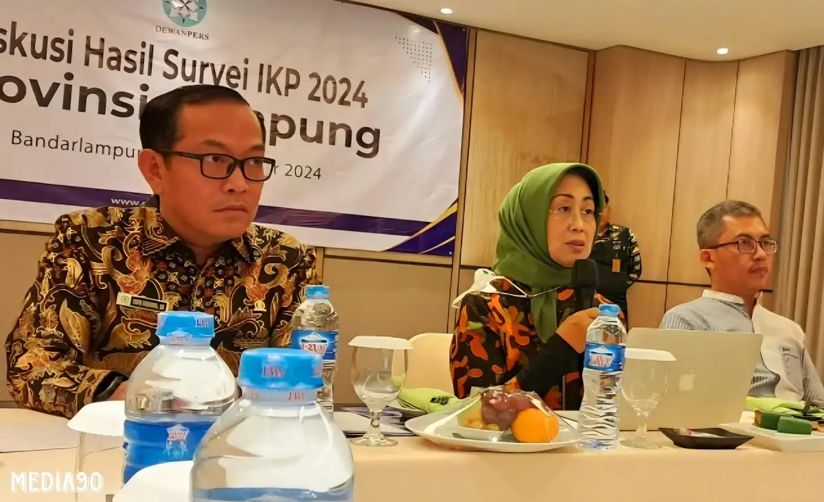 Dua Tahun Berturut-Turut, Indeks Kemerdekaan Pers 2024 Lampung Terendah Nasional