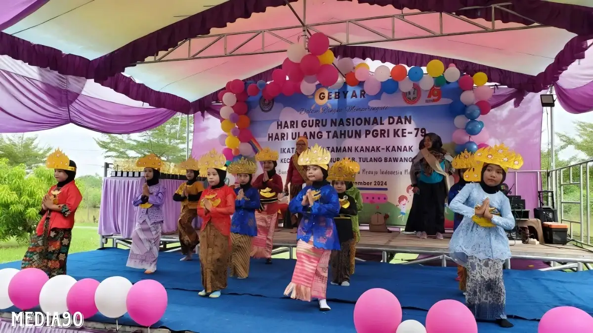 Hari Guru Nasional, IGTK dan IGRA Rawajitu Timur Tulang Bawang Gelar Gebyar PAUD di Bumi Dipasena Jaya