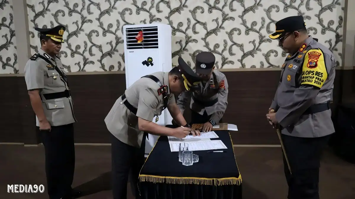 Mutasi Jabatan, Waka Polres Lampung Selatan Resmi Berganti dari Kompol Doni ke Kompol Tangguh