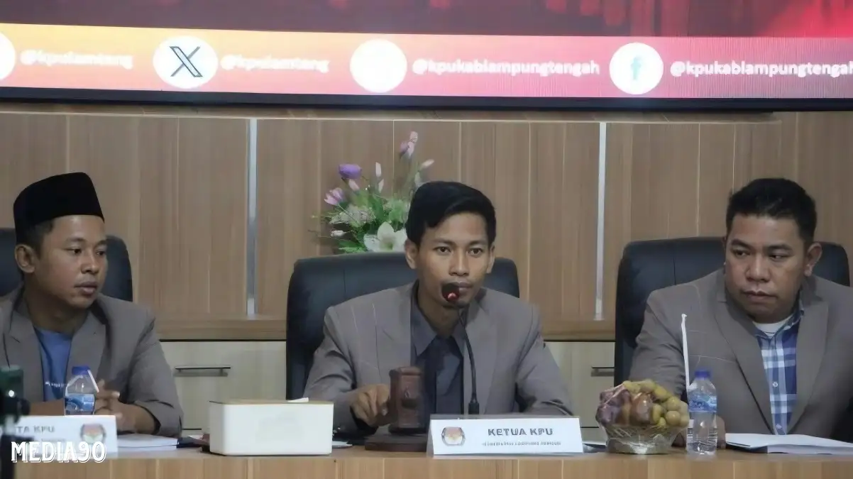 Pleno Akhir KPU Lampung Tengah di Pilkada 2024, Ardito - Komang Unggul 369 Ribu Suara, Musa - Ahsan 210 Ribu Suara