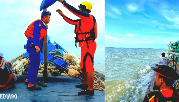 Setelah Tiga Hari Pencarian, ABK Kapal Nelayan yang Jatuh di Sungai Burung Tulang Bawang Masih Hilang