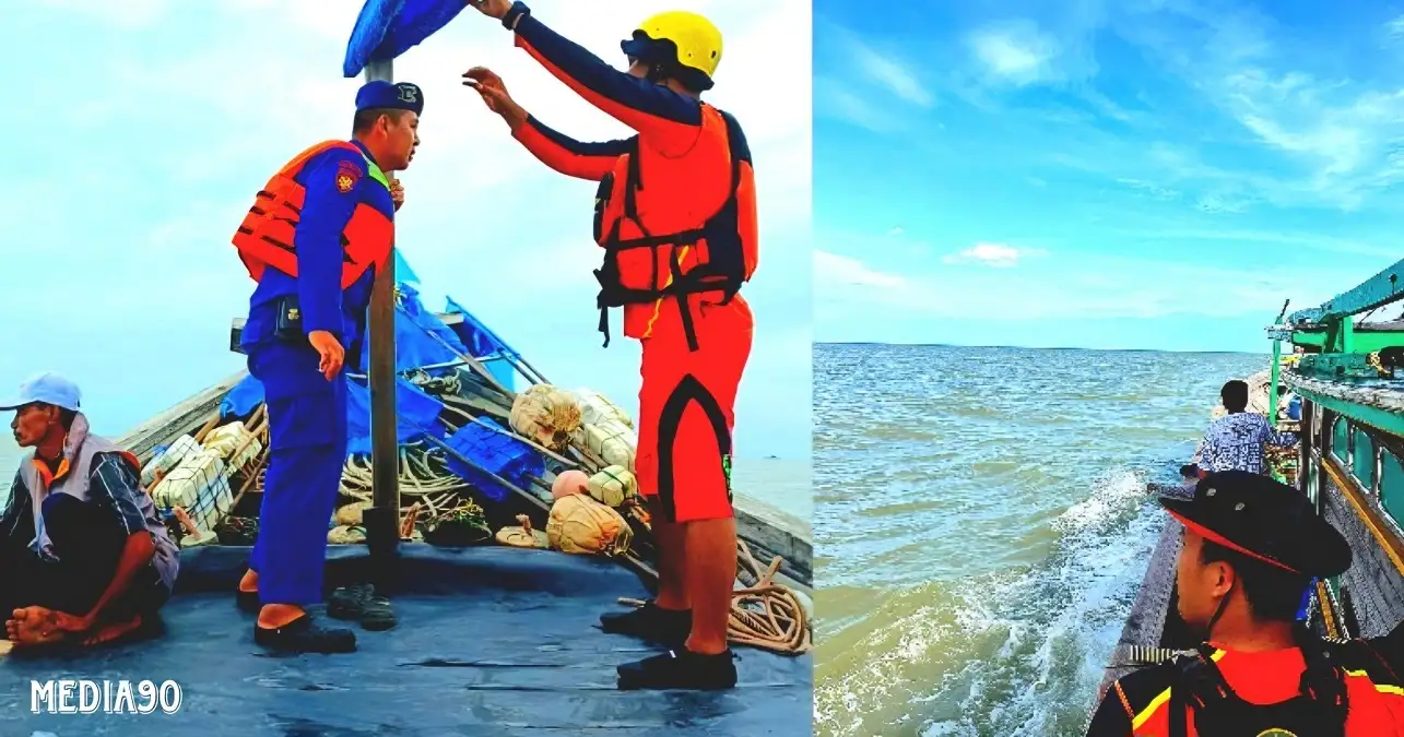 Tiga Hari Pencarian, ABK Kapal Nelayan Jatuh di Sungai Burung Tulang Bawang Belum Ditemukan