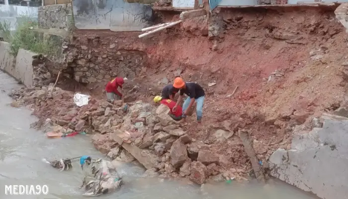 Percepat Aksi, Pemkot Bandar Lampung Mulai Perbaikan Talud Jebol Akibat Banjir