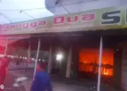 Toko Pakaian Mangga Dua di Way Jepara Lampung Timur Ludes Dilalap Api pada Jumat Dinihari