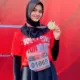Motivasi Gen Z Untuk Giat Olahraga, Runner Up Putri Hijabfluencer Lampung 2024 Azzahra Ikuti Soekarno Fun Run 5K PDIP Lampung