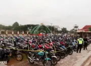 Razia Balap Liar di Gadingrejo Pringsewu: 292 Motor Disita, 466 Pemuda Ditangkap