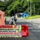 Jalan di Km 22 Pekon Kubu Perahu Lampung Barat Amblas dan tak Aman, Polisi Batasi Kendaraan Lewat Jalur Krui-Liwa