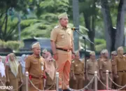 Wakil Bupati Lampung Selatan M. Syaiful Gelar Apel Perdana, Tekankan Peningkatan Kinerja ASN dan THLS