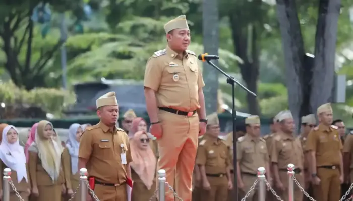 Wakil Bupati Lampung Selatan M. Syaiful Gelar Apel Perdana, Tekankan Peningkatan Kinerja ASN dan THLS