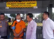 Pria Asal Anak Tuha Ditangkap Polresta Bandar Lampung Terkait Pencurian Emas Miliaran Milik Inspektur di Tulang Bawang