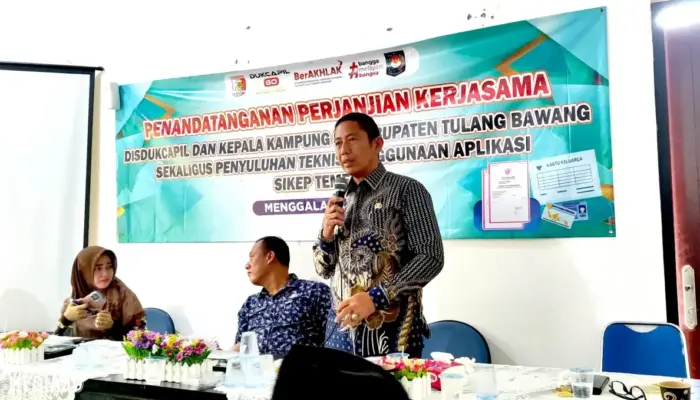 Disdukcapil Tulang Bawang Rilis Sikep Temen, Kakam Bumi Dipasena Utama: Permudah Layanan Kependudukan
