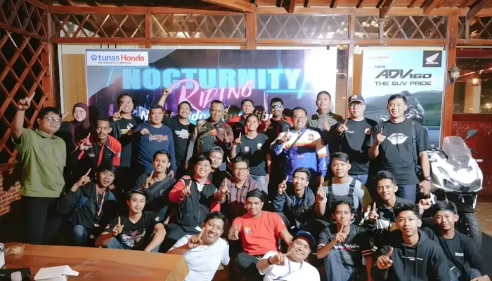 TDM Lampung Perkuat Solidaritas Komunitas Honda Lewat Kegiatan Nocturnity