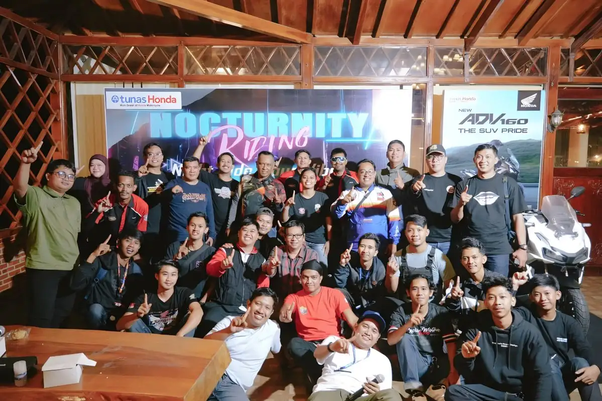 Lewat Kegiatan Nocturnity, AHM Dukung Kebersamaan Komunitas Motor Honda di Lampung