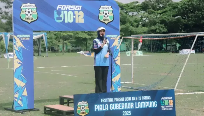Wagub Jihan Ajak Cetak Talenta Sepak Bola Lampung Lewat Festival Forsgi U-10 & U-12