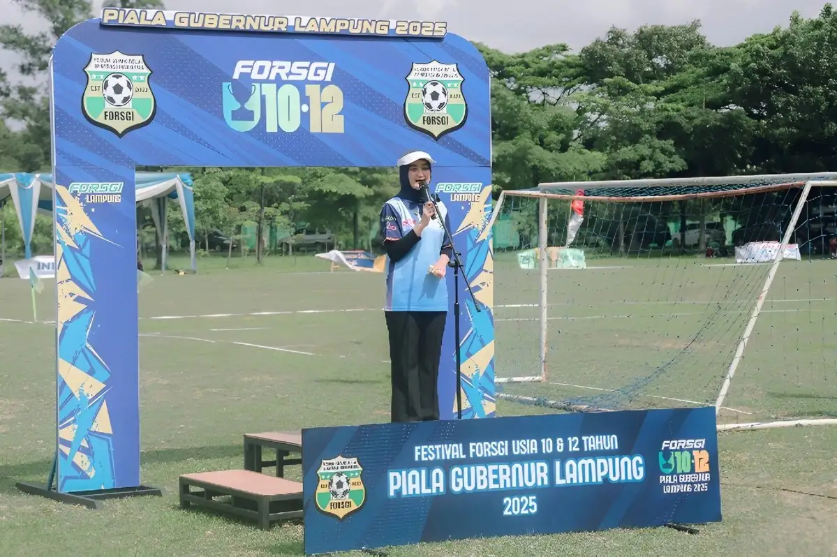 Lewat Kompetisi Festival Forsgi U-10 dan U-12, Wakil Gubernur Jihan Dorong Lahirkan Bibit Sepakbola dari Lampung