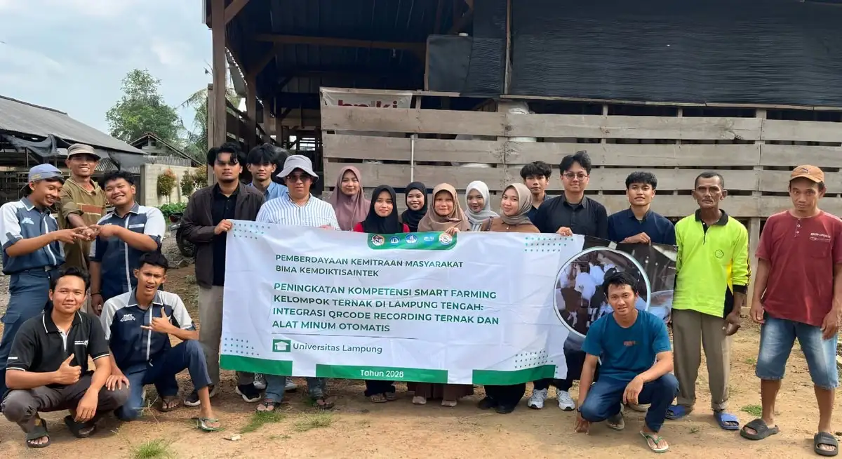 Peternak Kambing Kini Lebih Mudah, Unila Hadirkan Inovasi Smart Farming QR Code dan Alat Minum Otomatis di Lampung Tengah