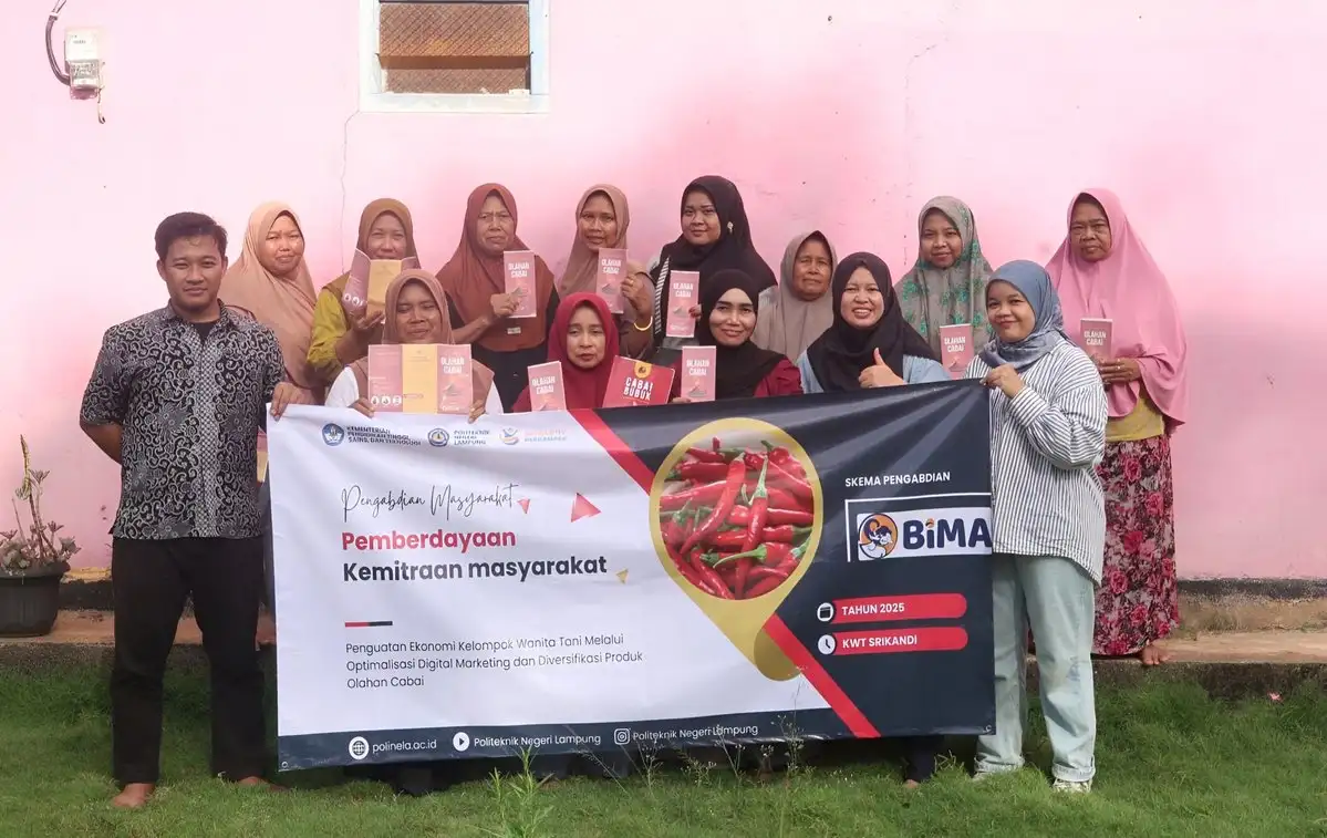 Polinela Dorong Wanita Tani Pringsewu Mandiri Lewat Inovasi Olahan Cabai dan Digitalisasi