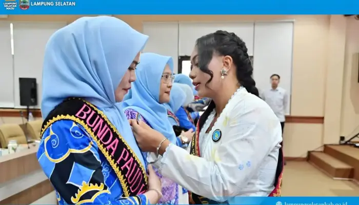 Bunda PAUD Kecamatan Lampung Selatan Resmi Dikukuhkan, Diminta Jadi Figur Teladan