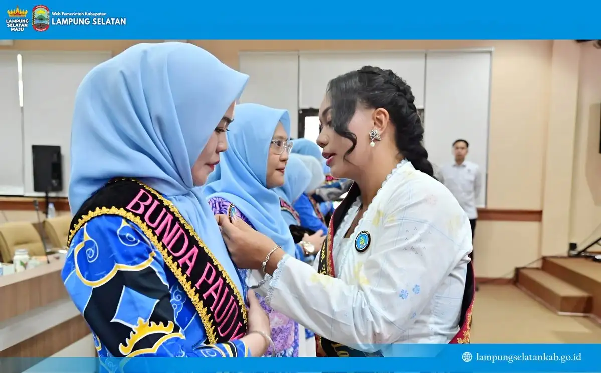 Resmi Dikukuhkan, Bunda PAUD Kecamatan di Lampung Selatan Diminta Jadi Teladan