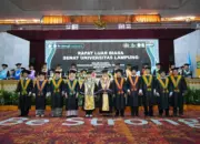 Unila Tambah 9 Guru Besar, Lihat Siapa Saja yang Dikukuhkan