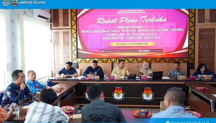 KPU Lampung Selatan Masukkan 805 Ribu Warga ke DPT Berkelanjutan Triwulan III 2025