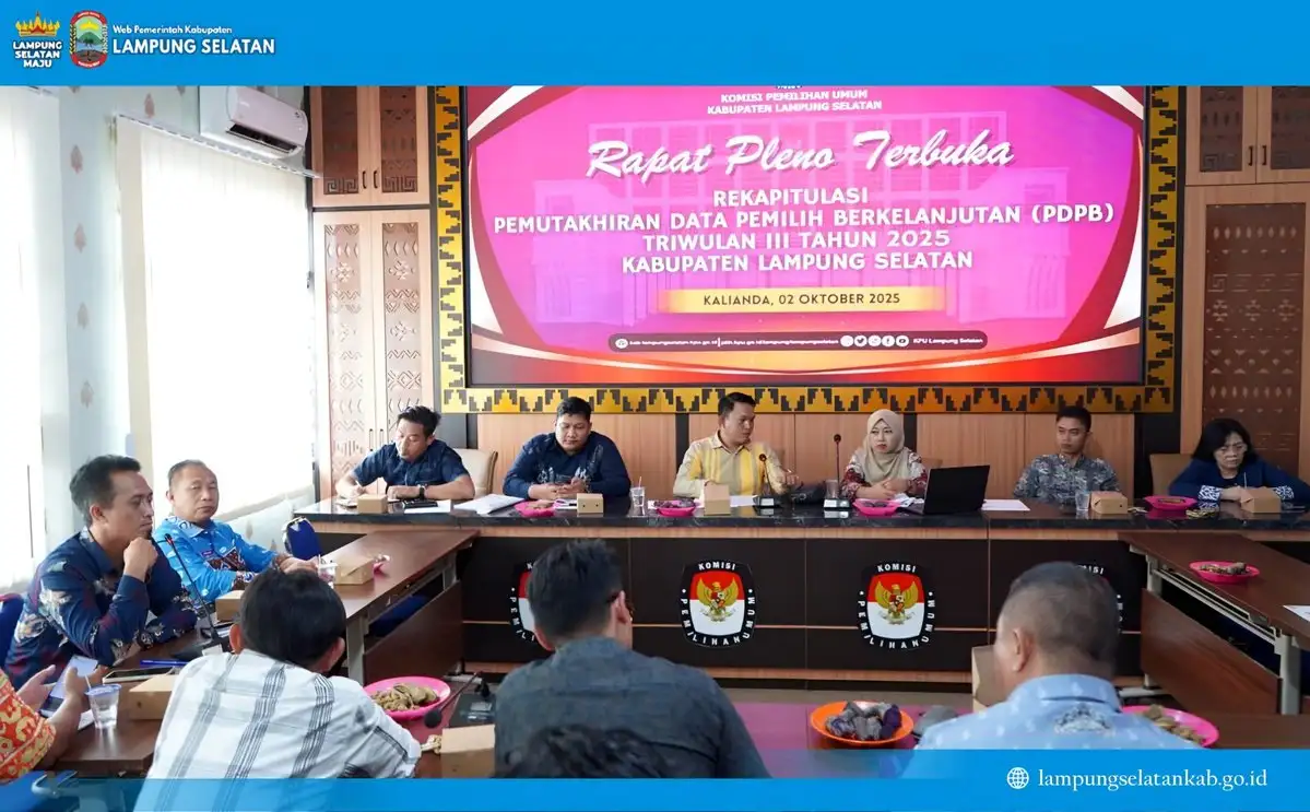 805 Ribu Pemilih Lampung Selatan Resmi Tercatat dalam Daftar Pemilih Berkelanjutan Triwulan III 2025