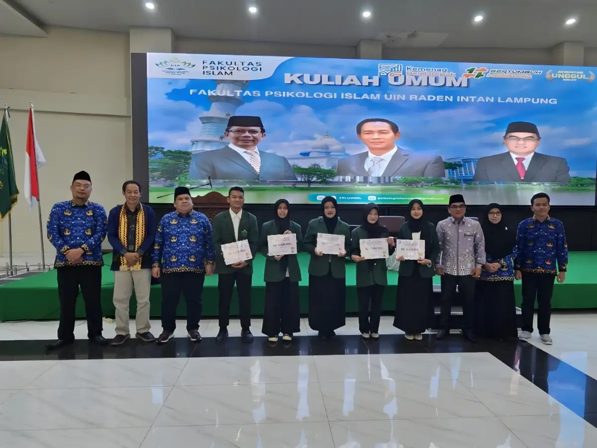 Fakultas Psikologi Islam UIN Raden Intan Lampung Bahas Psikologi Pro Lingkungan dalam Kuliah Umum 1 Fakultas Psikologi Islam UIN Raden Intan Lampung Gelar Kuliah Umum Bahas Psikologi Pro Lingkungan