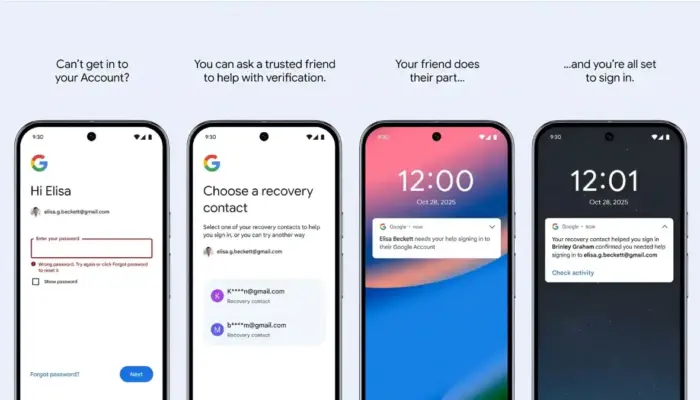 Google Luncurkan Fitur Recovery Contacts: Pulihkan Akun dengan Bantuan Teman Terpercaya