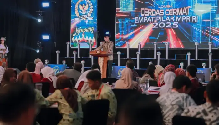 Lewat Lomba Cerdas Cermat MPR RI, Gubernur Mirza Dorong Pelajar Lampung Tanamkan Semangat Kebangsaan