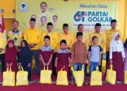 HUT ke-61, Golkar Lampung Selatan Gelar Pasar Murah dan Santunan Anak Yatim