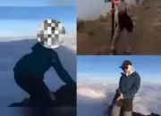 Heboh! Pendaki Berhijab Joget di Puncak Rinjani, Netizen Kritik: Gunung Bukan Panggung TikTok
