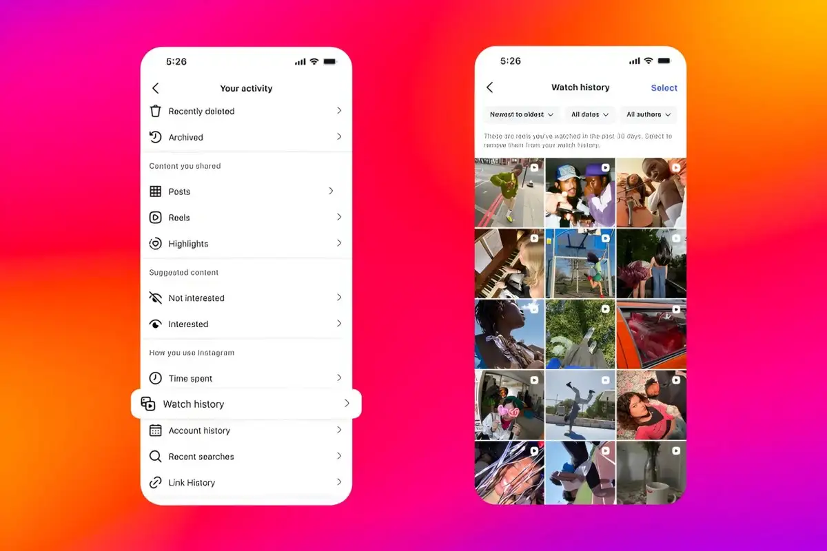 Instagram Luncurkan Fitur Watch History, Solusi Praktis untuk Temukan Kembali Reels yang Terlewat 1 Instagram Hadirkan Fitur Watch History, Kini Bisa Lihat Riwayat Tontonan Reels