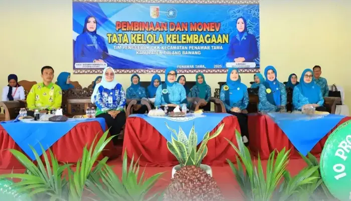 Istri Bupati Tulang Bawang Dorong PKK Jadi Garda Terdepan Sejahterakan Keluarga di Penawartama