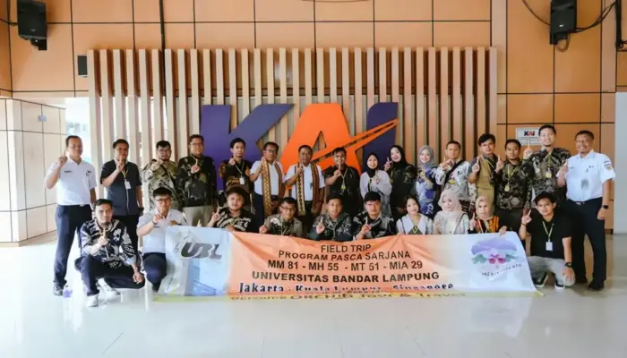 KAI Daop 1 Jakarta Kembali Jadi Rujukan Benchmarking Mahasiswa Pascasarjana Universitas Bandar Lampung