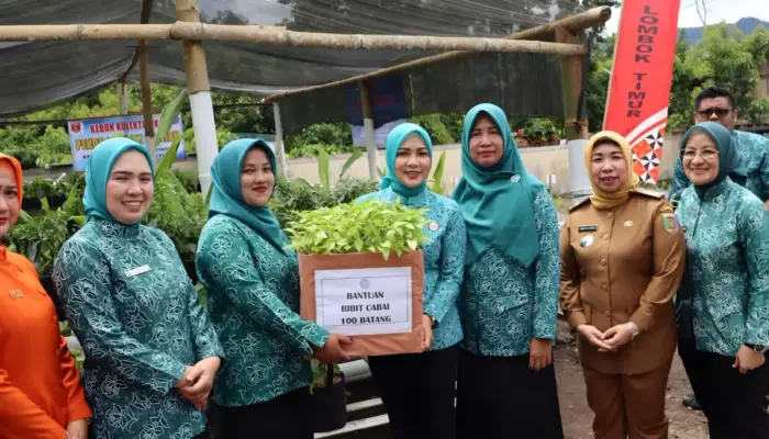 Canangkan Desa Tapis, Ketua TP PKK Lampung Kagum Hasil Pertanian Lampung Barat