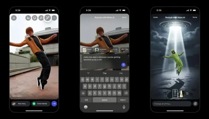 Meta Hadirkan Fitur Edit Foto dan Video AI di Instagram Stories
