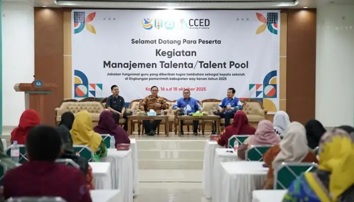Pemkab Way Kanan dan Unila Latih Kepala Sekolah Kuasai Manajemen Talenta