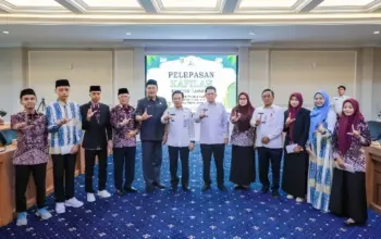 Pemprov Lampung Lepas 36 Kafilah Seleksi Tilawatil Quran Nasional, Ingatkan Jaga Nama Baik Daerah