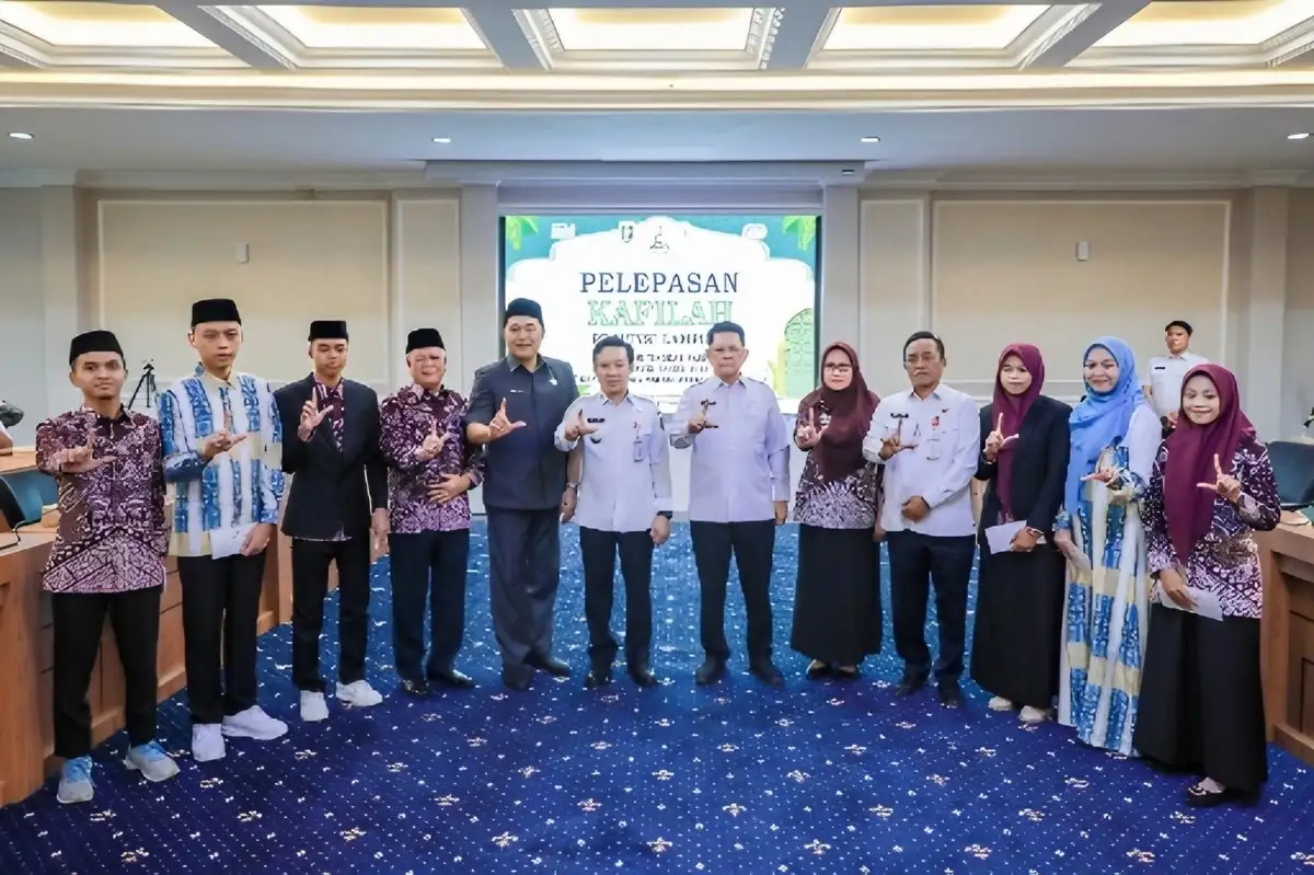 Pemprov Lampung Lepas 36 Kafilah Seleksi Tilawatil Quran Nasional, Ingatkan Jaga Nama Baik Daerah