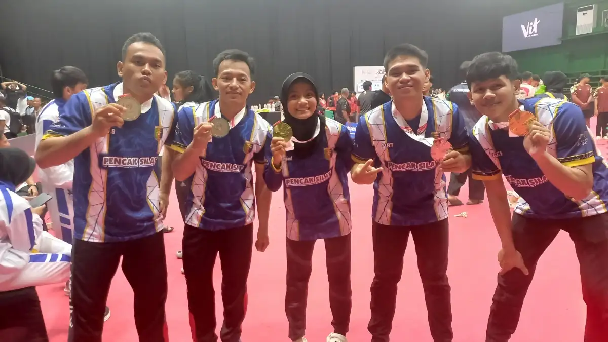Pesilat Lampung Tampil Gemilang di PON Beladiri 2025, Sumbang Dua Emas dan Tiga Medali Lainnya