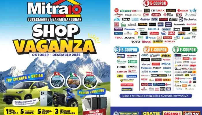 Shopvaganza 2025 Resmi Dimulai: Belanja Hemat, Raih Hadiah Spektakuler di Mitra10
