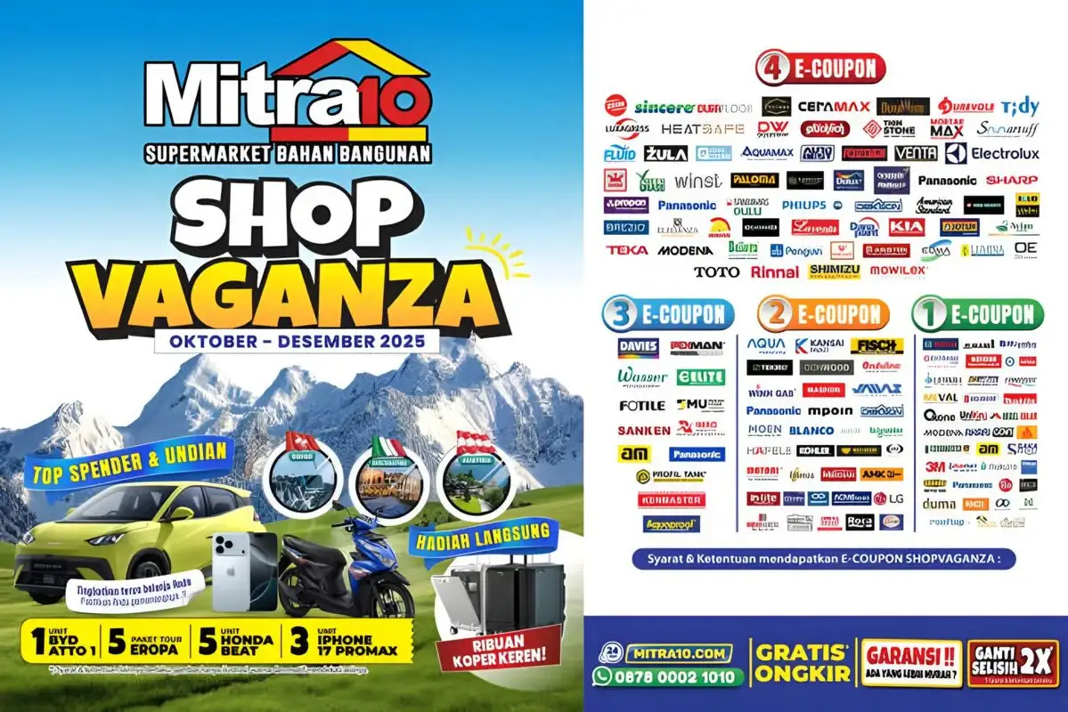 Shopvaganza 2025 Dibuka: Diskon Besar & Hadiah Menarik di Mitra10