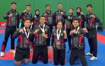 Tim Karate Lampung Sabet Empat Medali, Amankan Posisi ke-6 di PON Beladiri 2025