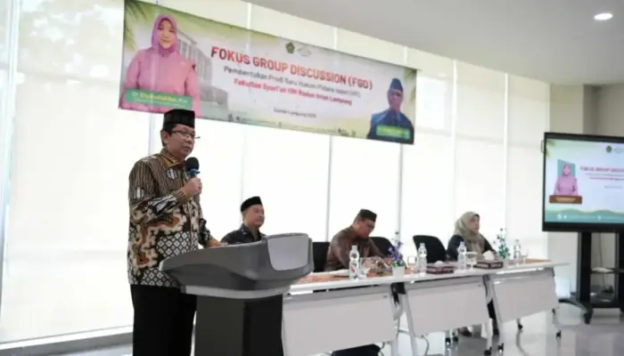 UIN Raden Intan Lampung Gelar FGD Pembentukan Prodi Hukum Pidana Islam