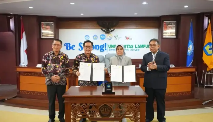 Unila dan Universitas Saburai Teken MoU, Perkuat Kolaborasi Pendidikan di Lampung