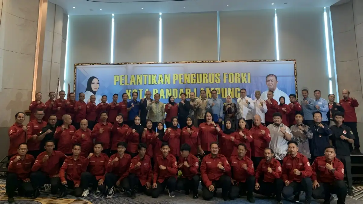 Forki Bandar Lampung Siap Tancap Gas, Intan Nyimas Targetkan Juara Umum Porprov 1 Usai Dilantik, Forki Bandar Lampung Langsung Tancap Gas Perkuat Pembinaan Demi Target Juara Umum Porprov