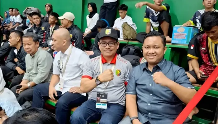 Wabup Pesawaran Beri Dukungan Langsung untuk Pesilat Lampung di PON Beladiri 2025