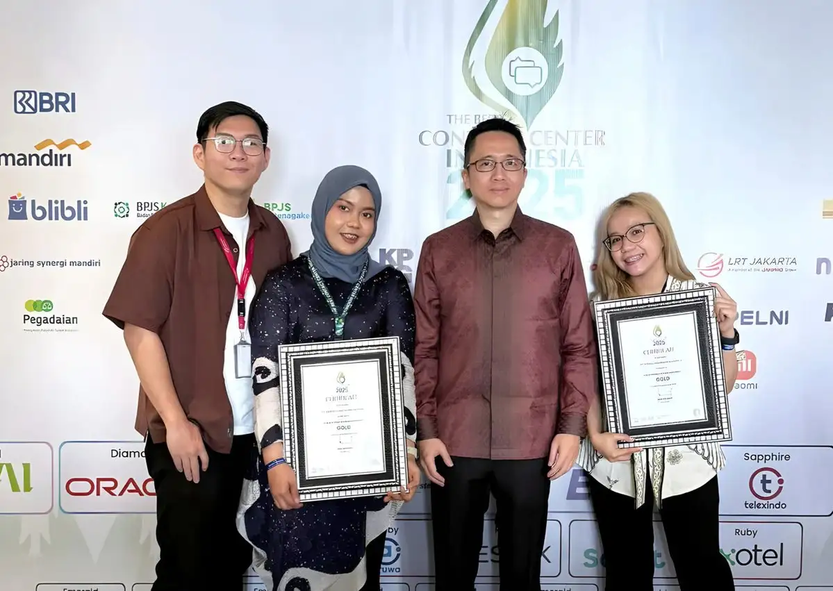 transcosmos Indonesia Sabet Dua Emas TBCCI 2025 di Bidang Quality Management dan Employee Engagement
