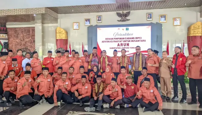 ARUN Lampung Tengah Resmi Dilantik, Siap Jadi Garda Advokasi Rakyat dan Mitra Pemerintah Daerah